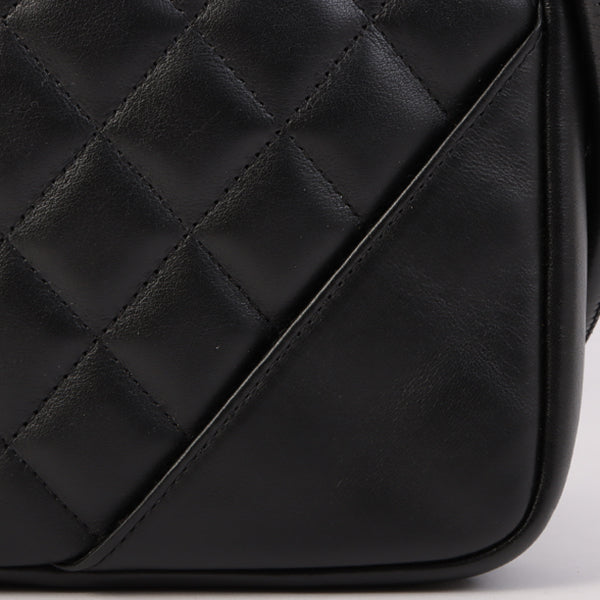 Chanel Around 2003 Made Cambon Shoulder Bag Black/White