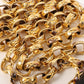 CHANEL Around 1990 Made Leather Silk Satin Combination Design Flap Bijoux Chain Bag Mini Black