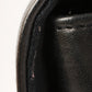 CHANEL Around 1990 Made Leather Silk Satin Combination Design Flap Bijoux Chain Bag Mini Black