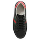 GUCCI BLACK LEATHER LOW-TOP TODDLER SNEAKERS