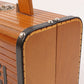 CHANEL Around 1995 Made Wood Cc Mark Logo Vanity Brown