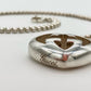 GUCCI GG "LOVE BRITT" HEART NECKLACE