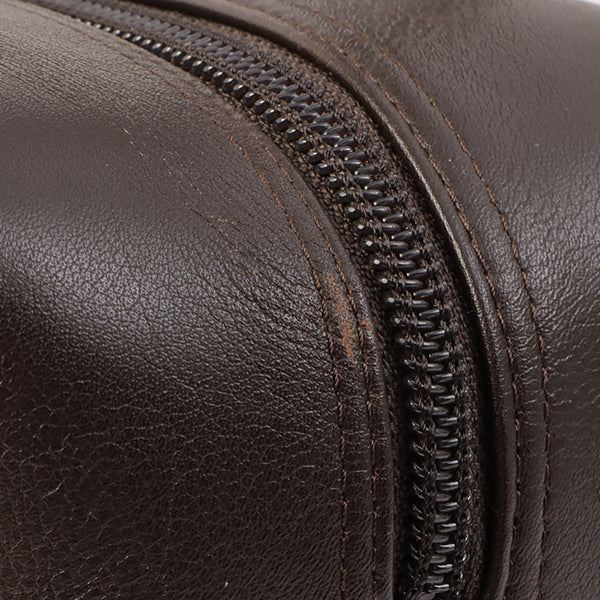 Chanel Around 2004 Made Cambon Boston Bag Dark Brown/Beige