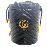 GUCCI MARMONT BUCKET BLACK