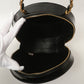 Chanel Around 1995 Made Patent Round Design Cc Mark Vanity Black