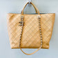 CHANEL CC CHARM CHAIN SHOPPING TOTE