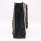 Chanel Large Chain Tote in Black Leather