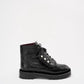 Chanel Black CC Pearl Detail Ankle Boots Size 39 ½