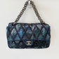 CHANEL PYTHON CROCHET JUMBO FLAP BAG-HS