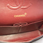 CHANEL 2.55 Double Flap Medium Chain Shoulder Bag Black Lambskin