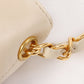 Chanel Around 1998 Made Turn-Lock Mini Chain Handle Bag Ivory