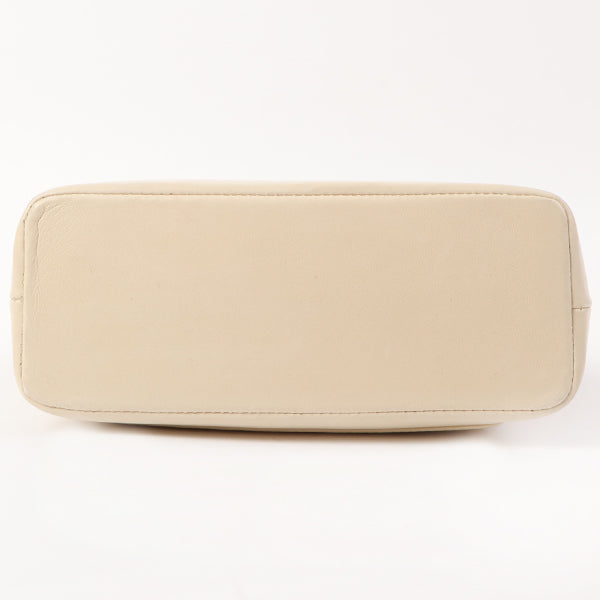 Chanel Around 1998 Made Turn-Lock Mini Chain Handle Bag Ivory