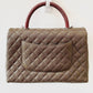 CHANEL COCO CAVIAR QUILTED LIZARD HANDLE BAG