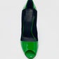 GUCCI PATENT LEATHER PEEP TOE PUMPS