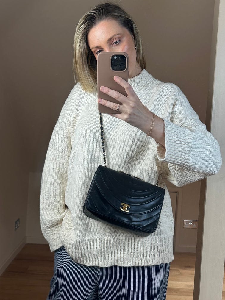 Chanel Black Single Flap with 24k gold plated hardware