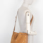 SAINT LAURENT Le Monogramme Studded Bucket Bag Suede Brown