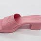 GUCCI RUBBER PLATFORM SANDALS