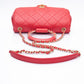 CHANEL Medium in The Loop Red Quilted Lambskin Leather Flap Bag