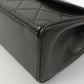 Chanel Around 1995 Made Design Flap Turn-Lock Chain Hand Bag Black
