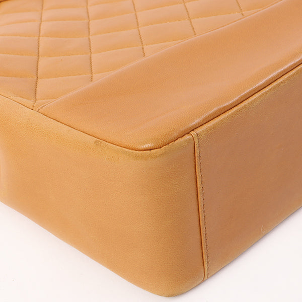 Chanel Around 1990 Made Turn-Lock 2Way Chain Bag Camel