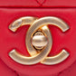 CHANEL Medium in The Loop Red Quilted Lambskin Leather Flap Bag