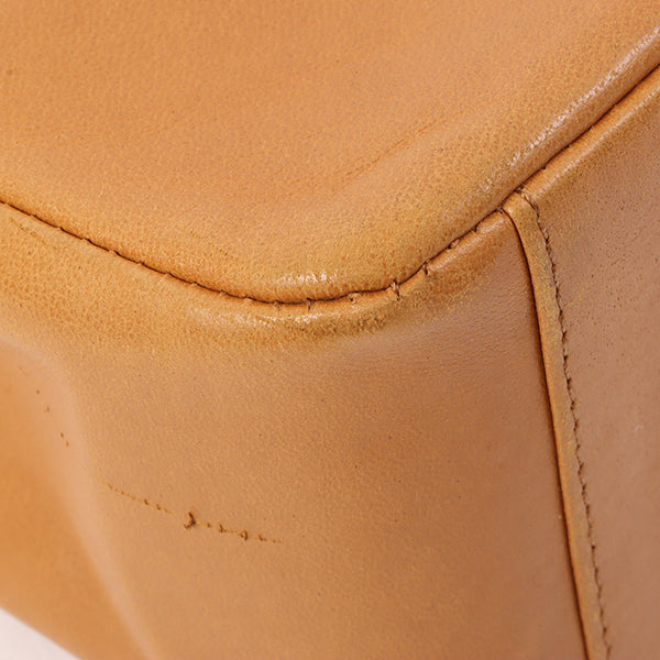 Chanel Around 1990 Made Turn-Lock 2Way Chain Bag Camel