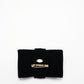 Chanel Black Velvet Bow Brooch