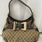 GUCCI GG MONOGRAM QUEEN HOBO BAG