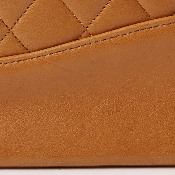 Chanel Around 1990 Made Turn-Lock 2Way Chain Bag Camel