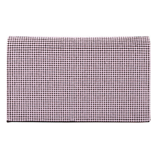 Chanel Around 2004 Made Sequins Satin Clutch Bag Pink/Black
