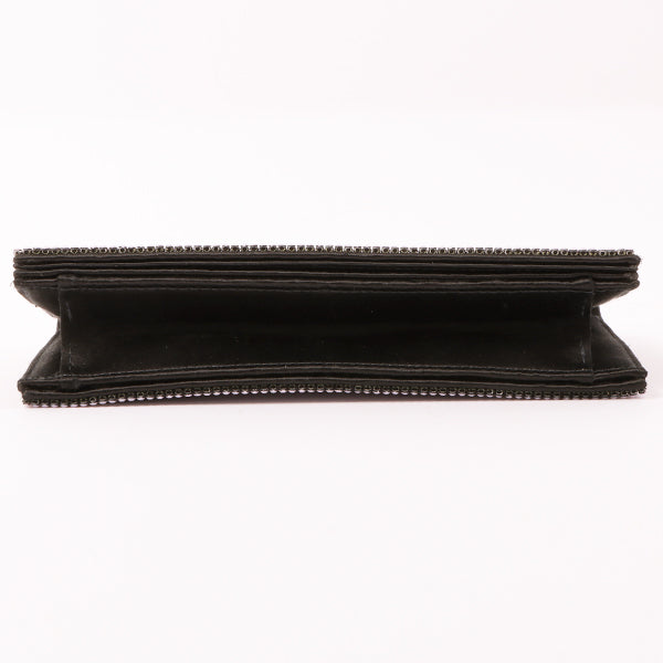 Chanel Around 2004 Made Sequins Satin Clutch Bag Pink/Black