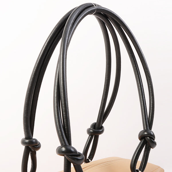 Chanel Around 2005 Made Cambon Shoulder Bag Beige/Black