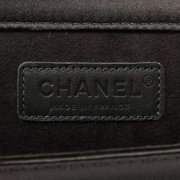 Chanel Around 2004 Made Sequins Satin Clutch Bag Pink/Black