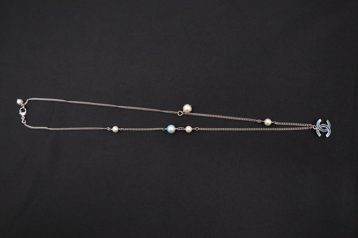 Chanel Necklace in Silver and Blue