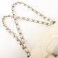 Chanel Around 2005 Made Logo Plate Chain Bag Ivory