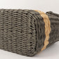 Chanel Around 1998 Made Paper Logo Plate Handbag Grey/Natural
