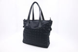 Chanel New Travel Line Tote Bag in Black Canvas