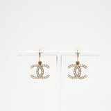Chanel Pearl CC Drop Earrings