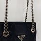 Prada Nylon Tote with Chain Handle