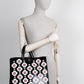 PRADA Spazzolato Tote with Geometric Black