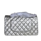 Chanel Classic Flap 2010 Silver Lambskin Leather