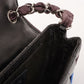 Chanel Around 2005 Made Chevron Cc Mark Plate Mini Chain Bag Black/Multi