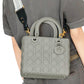 Dior Grey Canvas CHRISTIAN DIOR Embroidered Bag Strap