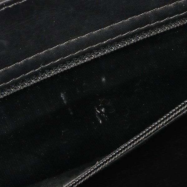 Chanel Around 2000 Made Plastic Cc Mark Plate Chain Tote Bag Black