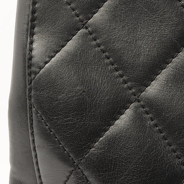 Chanel Around 2000 Made Plastic Cc Mark Plate Chain Tote Bag Black