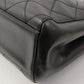 Chanel Around 2000 Made Plastic Cc Mark Plate Chain Tote Bag Black