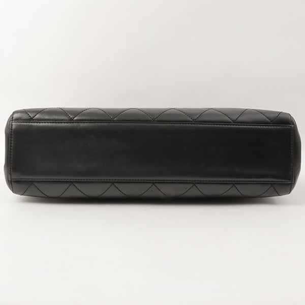 Chanel Around 2000 Made Plastic Cc Mark Plate Chain Tote Bag Black