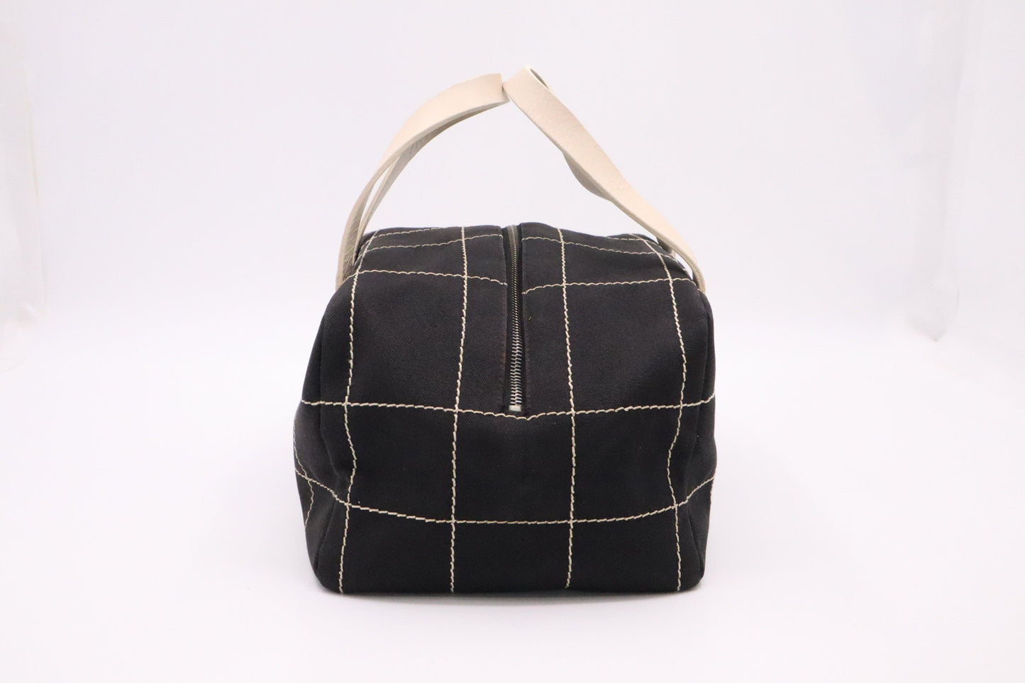 Chanel Chocolate Bar Handbag in Black Canvas