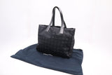 Chanel New Travel Line Tote in Black Canvas