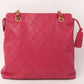 CHANEL Around 2000 Made Caviar Skin Wild Stitch Cc Mark Tote Bag Rose Pink